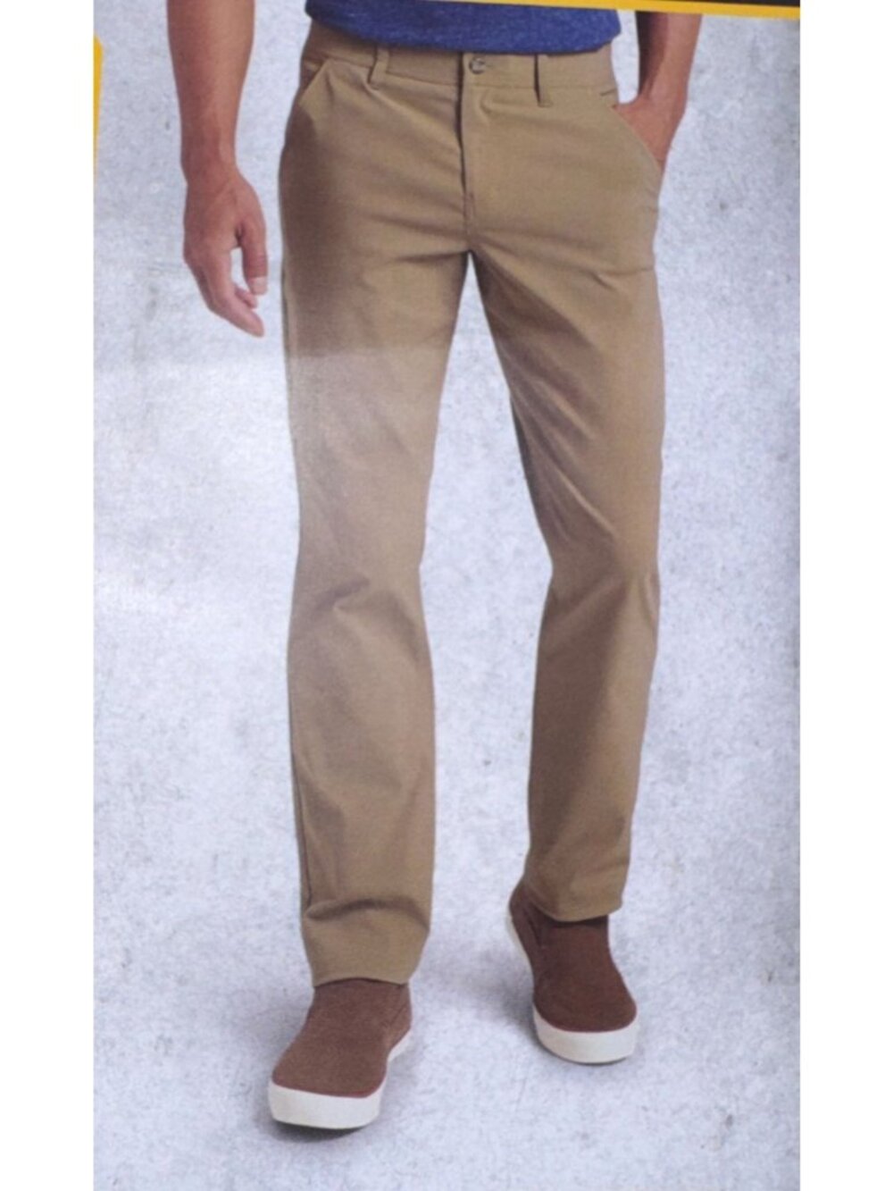 Weatherproof Vintage Mens 38x32 Tan Tech Pants With Flex Waistband Active Stretc